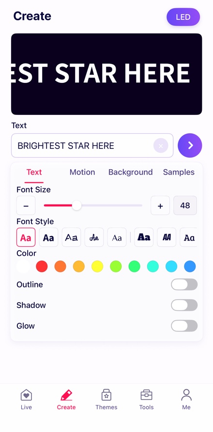 Create — your own board